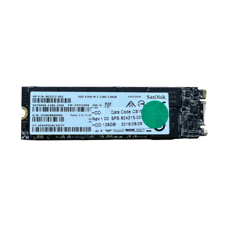 Opslag M.2 sata 2280, Sandisk X300, 128Gb (SD7SN6s-128G01006)